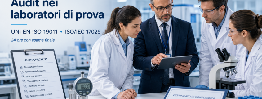 Corso Audit nei Laboratori di Prova
